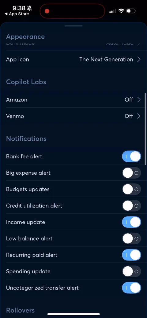 Copilot onboarding screen 161