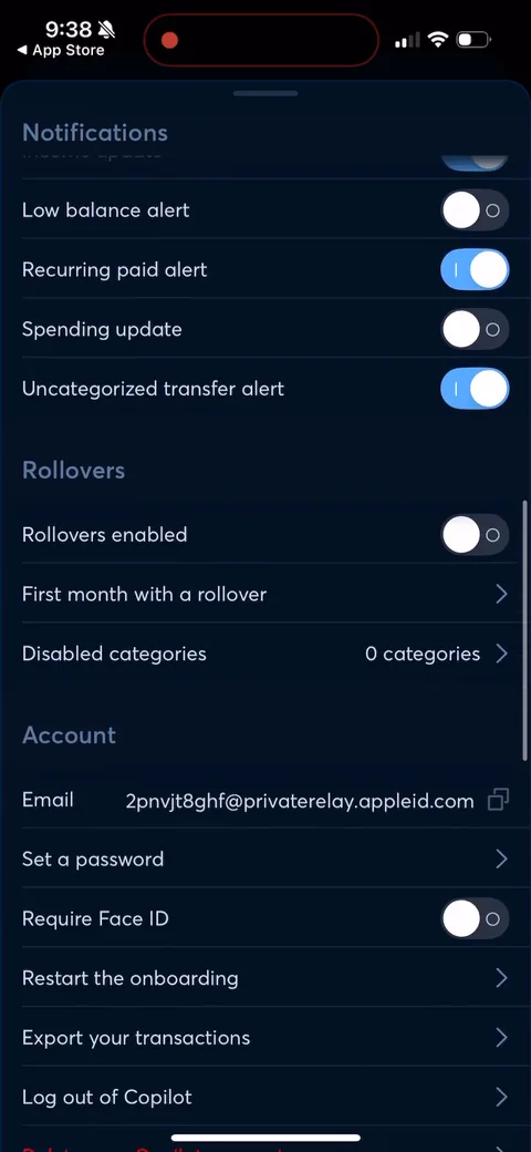 Copilot onboarding screen 166