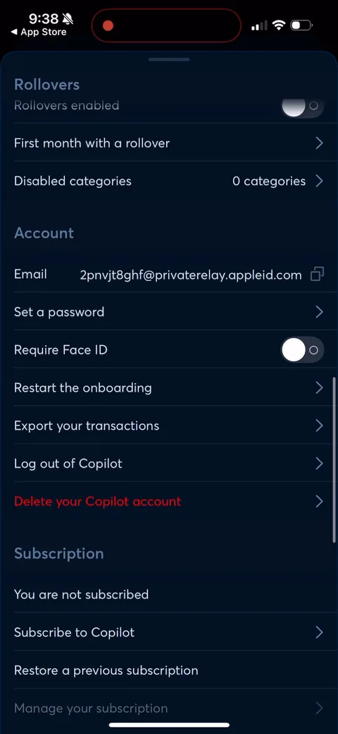 Copilot onboarding screen 168