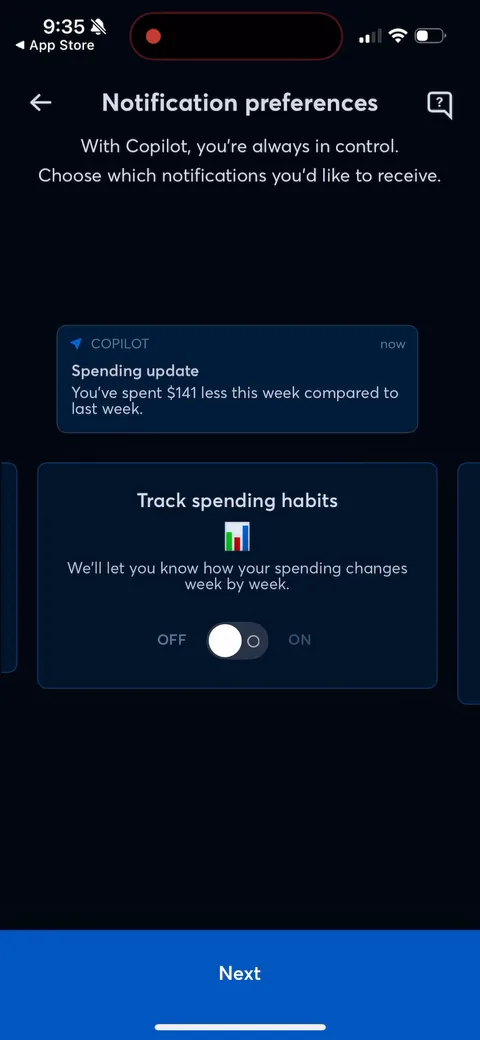 Copilot onboarding screen 20