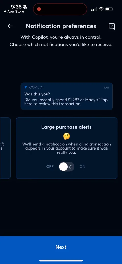 Copilot onboarding screen 22