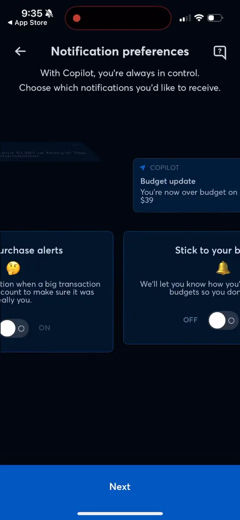 Copilot onboarding screen 25