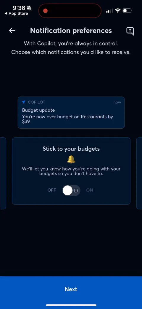 Copilot onboarding screen 33
