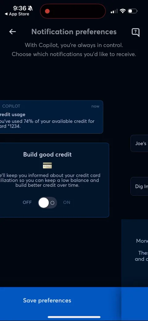 Copilot onboarding screen 34