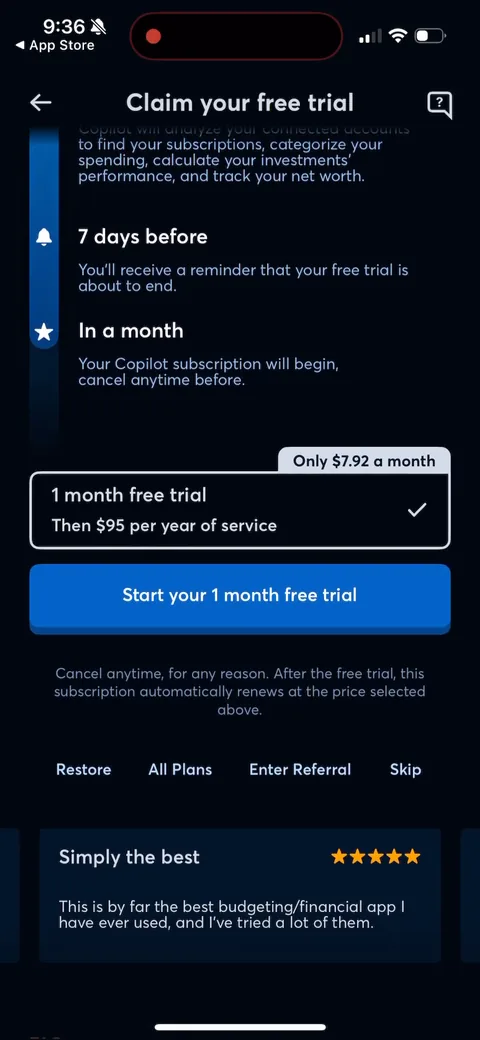 Copilot onboarding screen 44