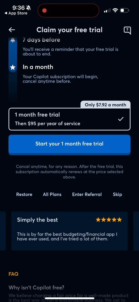 Copilot onboarding screen 45