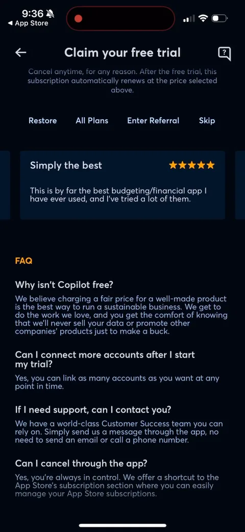 Copilot onboarding screen 46