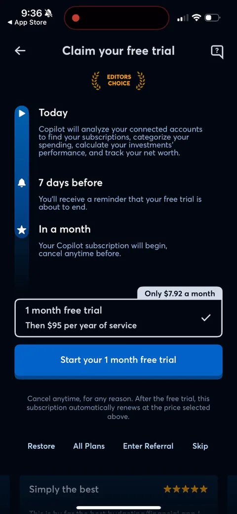 Copilot onboarding screen 49