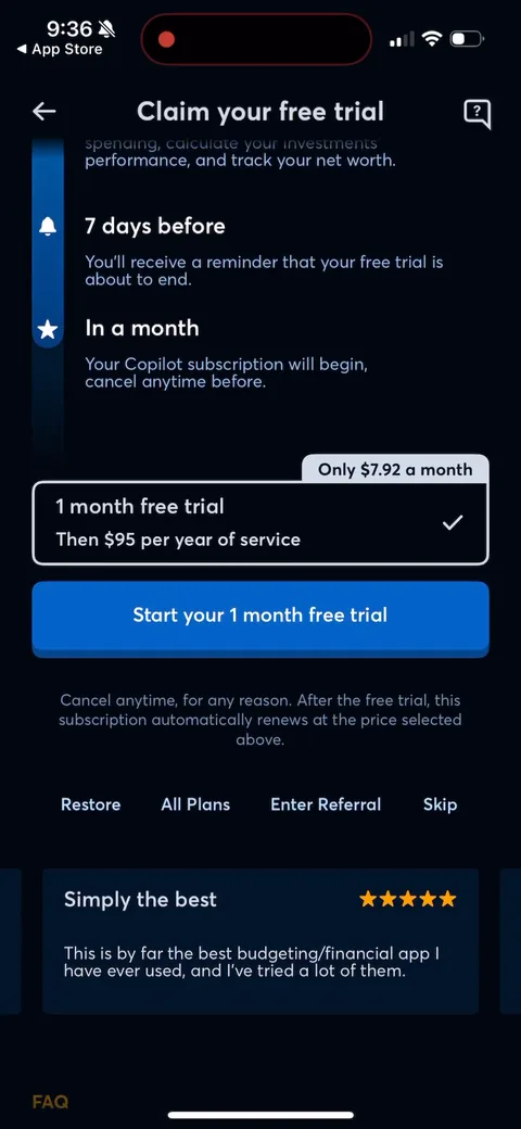 Copilot onboarding screen 51
