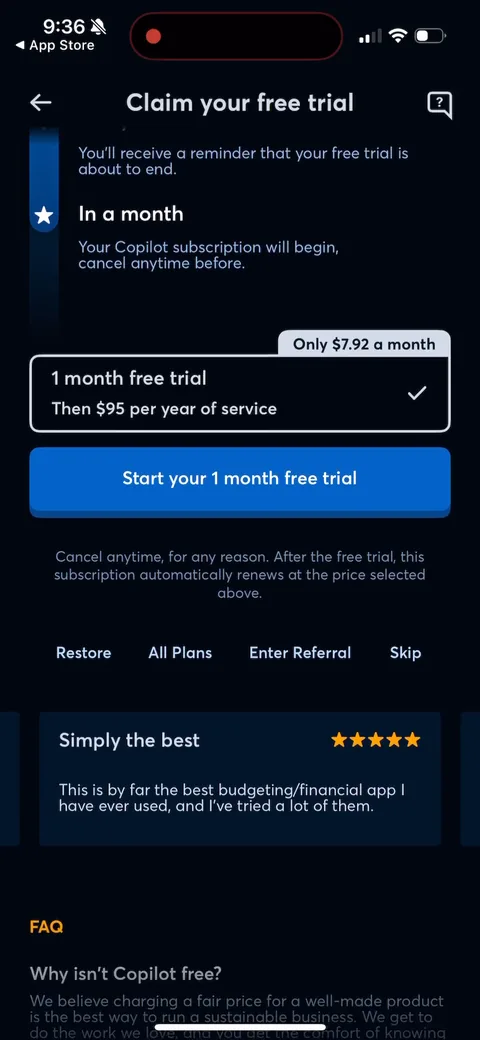 Copilot onboarding screen 53