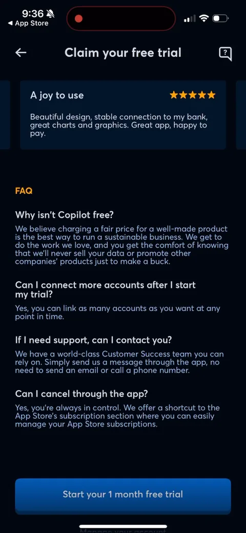 Copilot onboarding screen 63