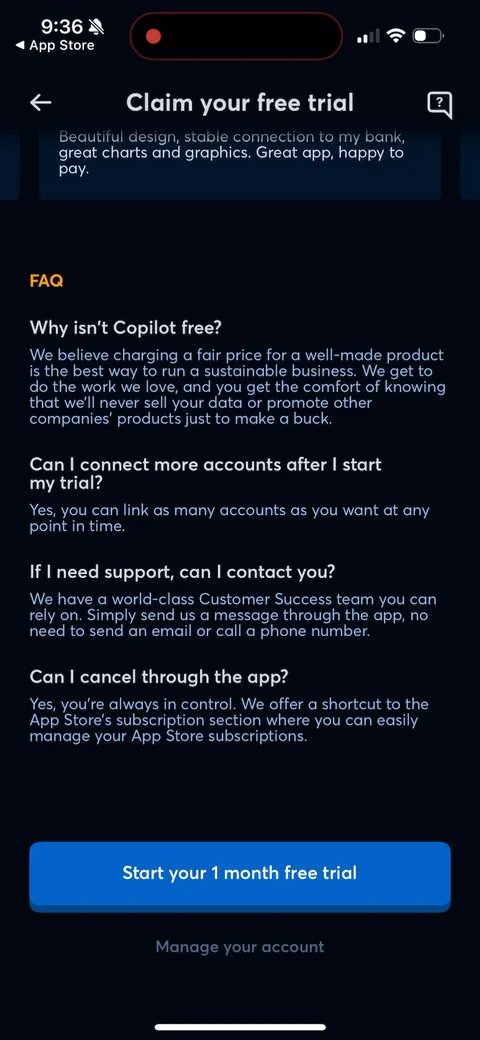 Copilot onboarding screen 77