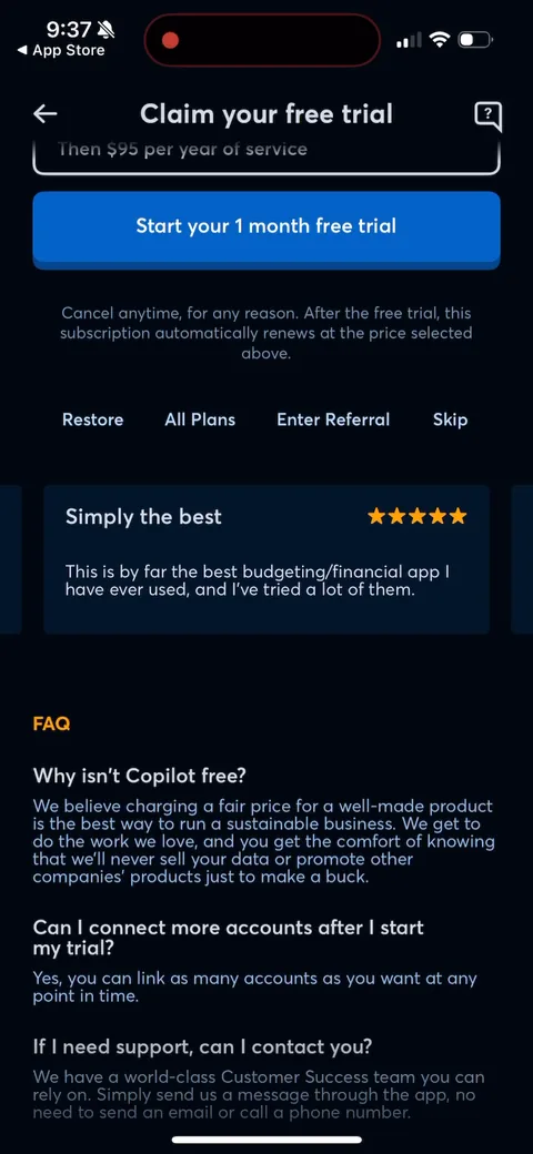 Copilot onboarding screen 80