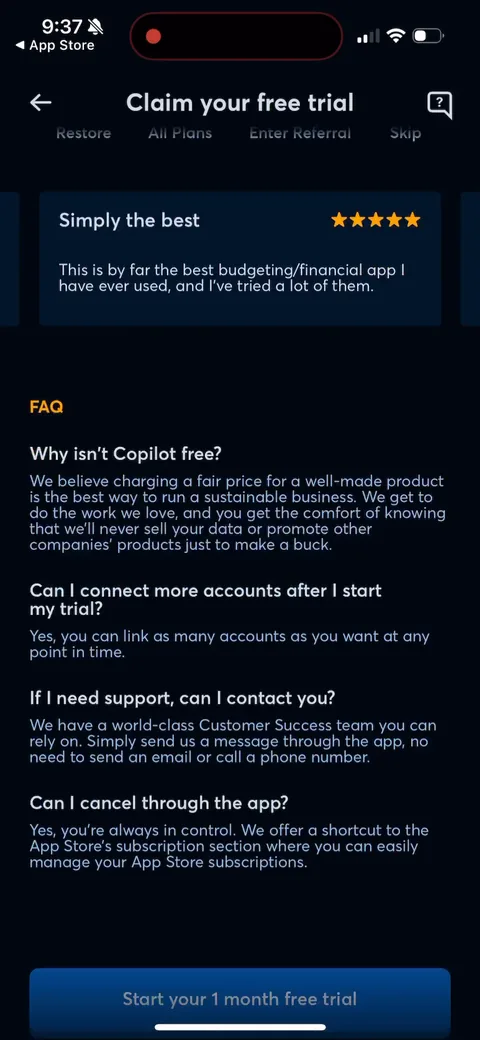 Copilot onboarding screen 81