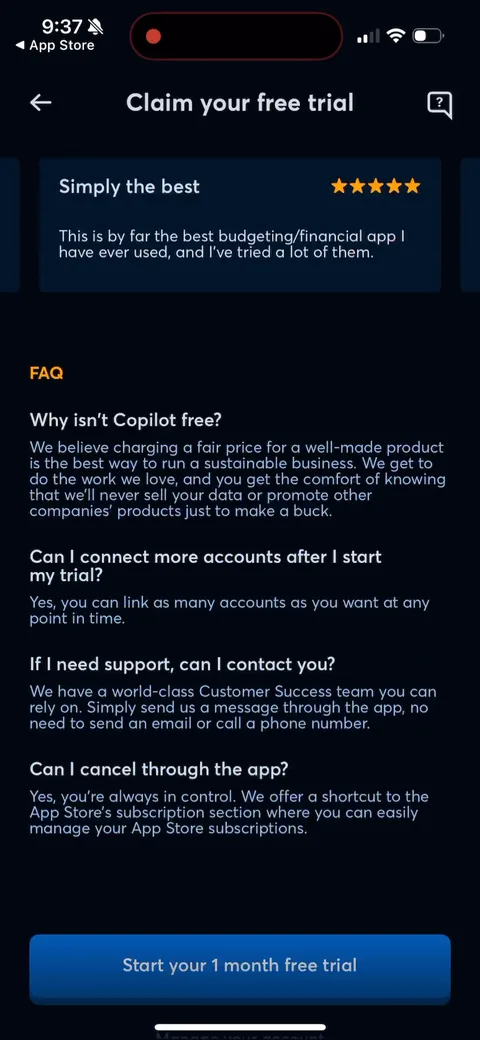 Copilot onboarding screen 84