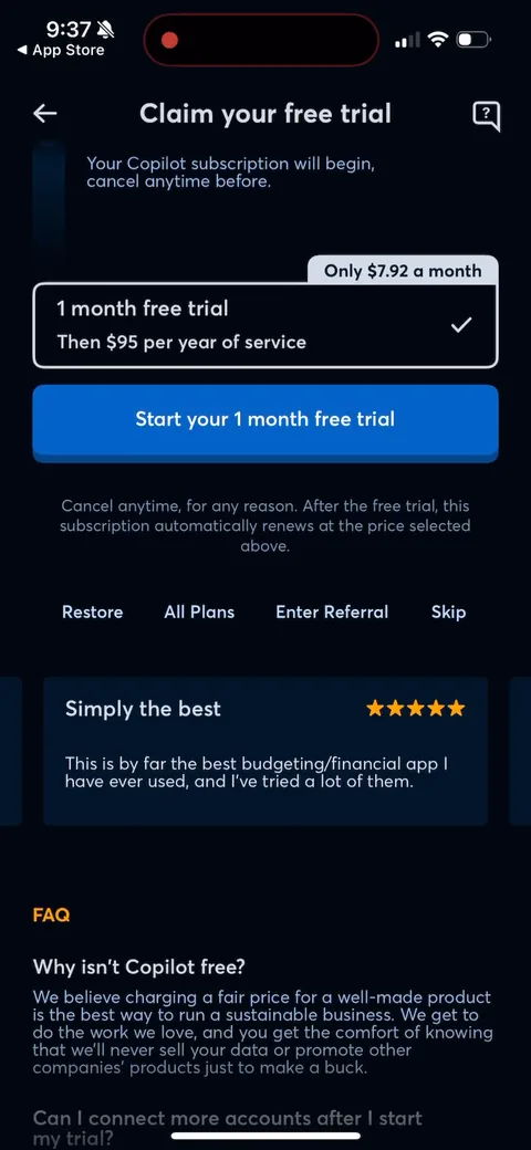 Copilot onboarding screen 90