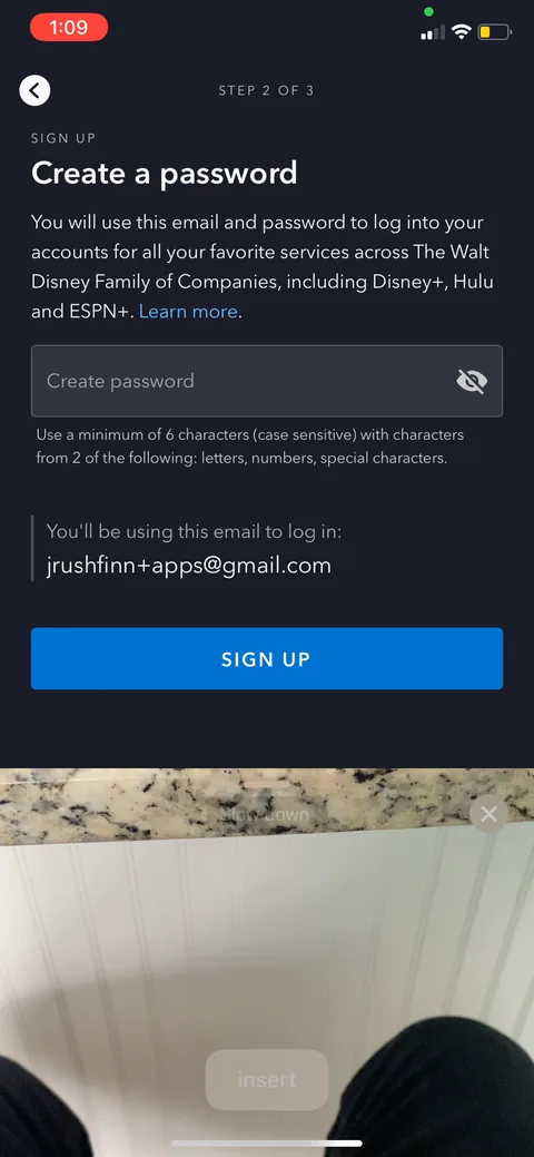 Disney onboarding screen 9