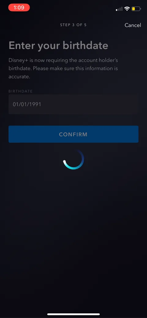 Disney onboarding screen 14