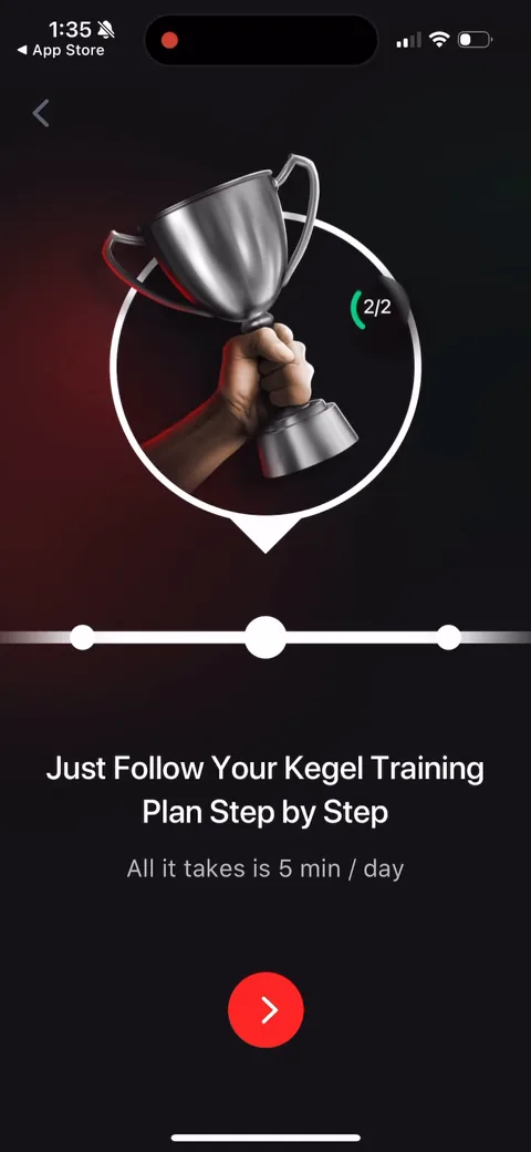 Dr Kegal App onboarding screen 3