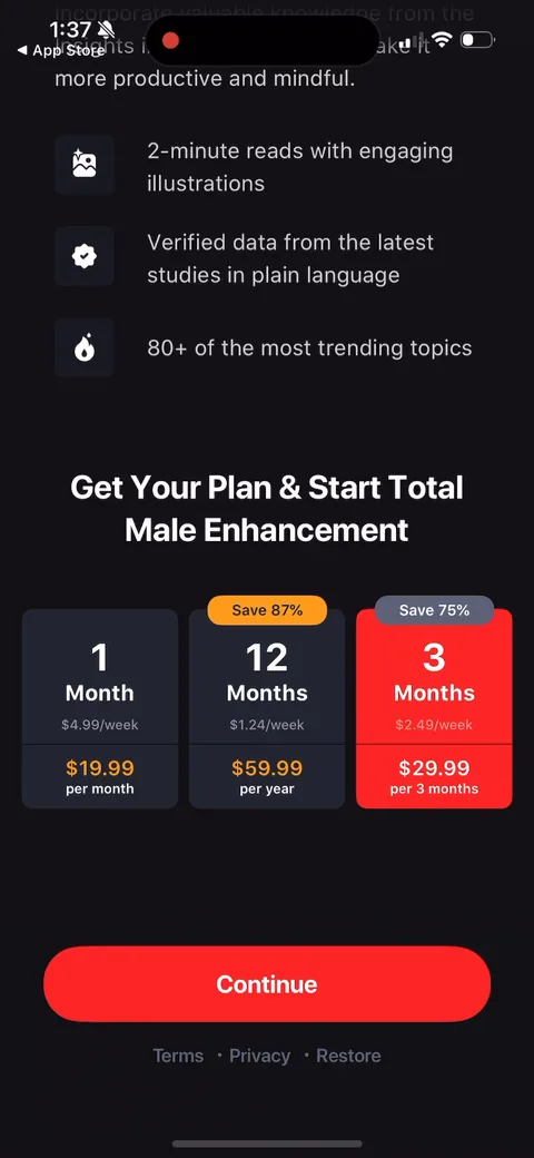Dr Kegal App onboarding screen 102