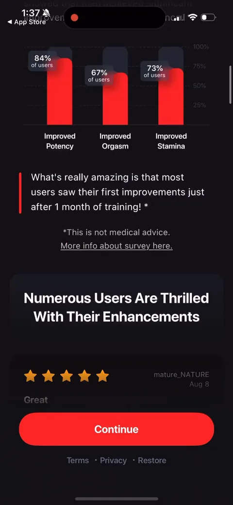 Dr Kegal App onboarding screen 118