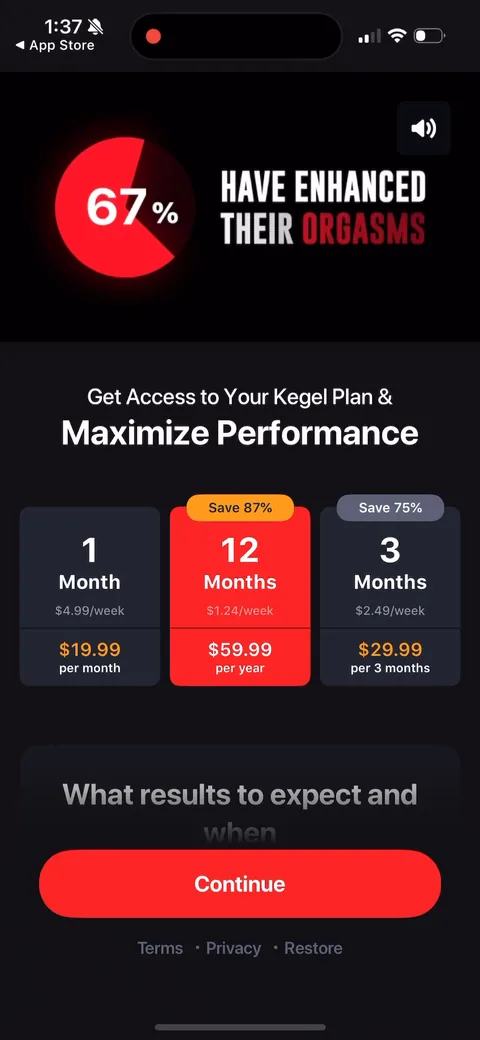Dr Kegal App onboarding screen 40