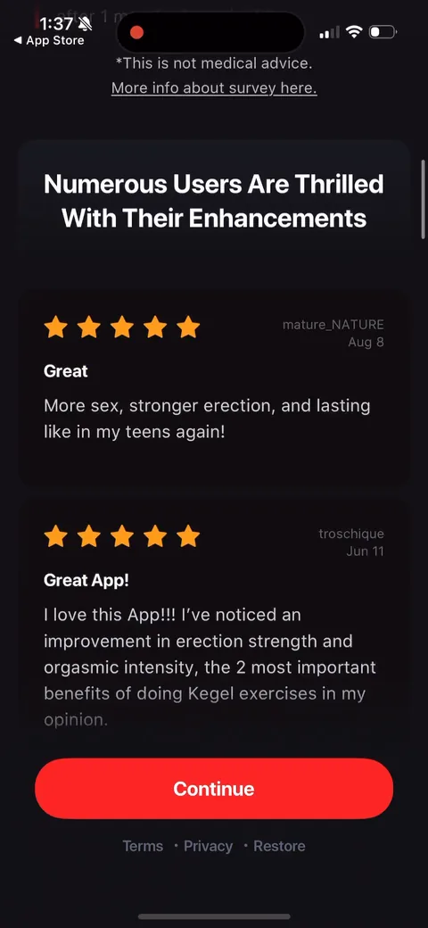 Dr Kegal App onboarding screen 61