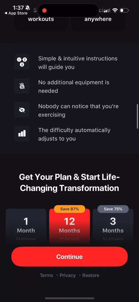Dr Kegal App onboarding screen 68