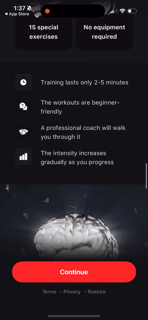 Dr Kegal App onboarding screen 74