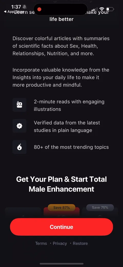 Dr Kegal App onboarding screen 94