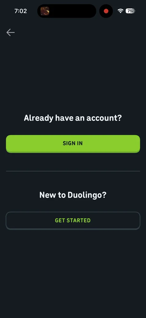 Duolingo onboarding flow
