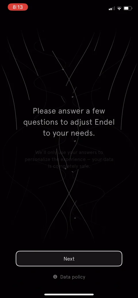 Endel onboarding screen 18