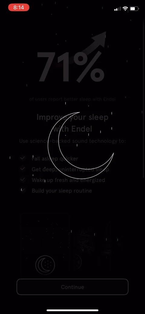 Endel onboarding screen 47