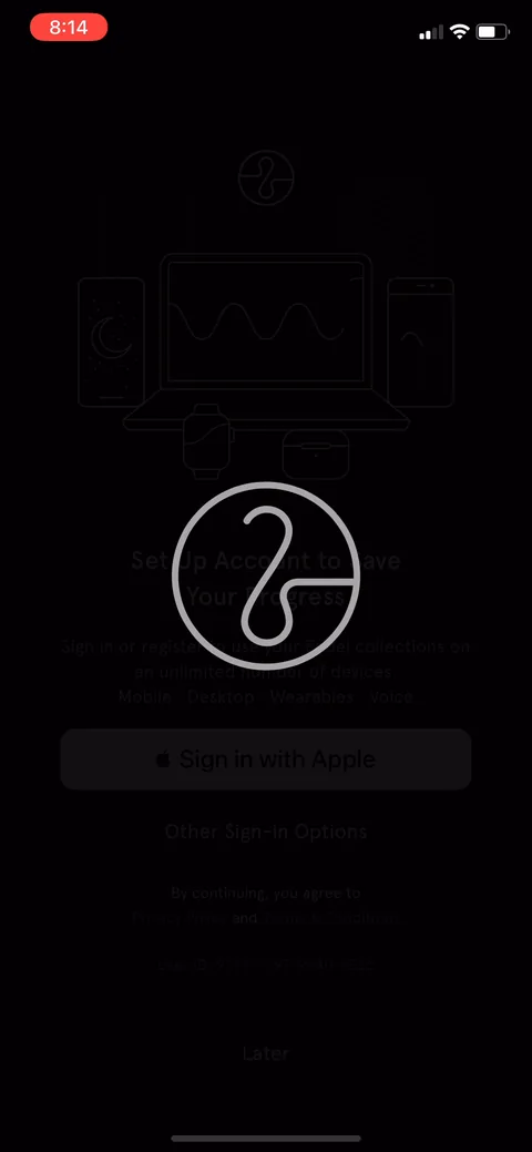 Endel onboarding screen 49
