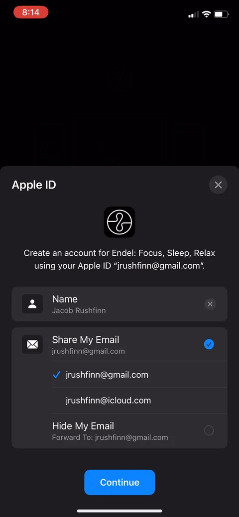 Endel onboarding screen 51