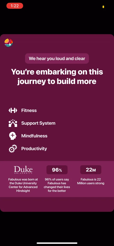 Fabulous onboarding screen 17