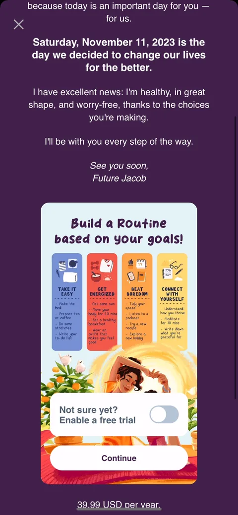 Fabulous onboarding screen 36