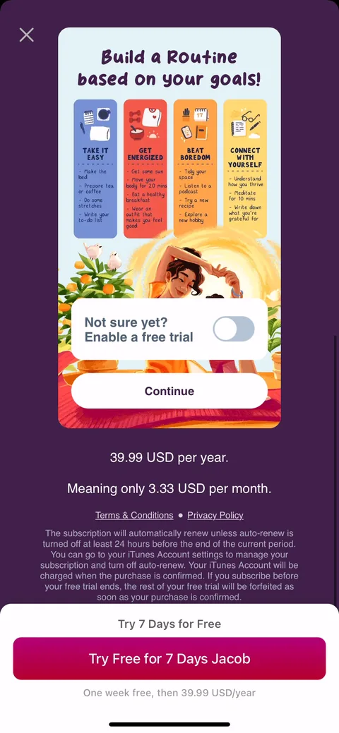 Fabulous paywall with pricing, onboarding screen 39