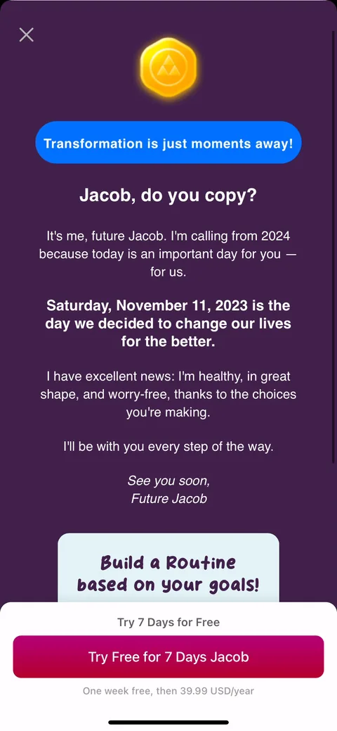 Fabulous onboarding screen 40