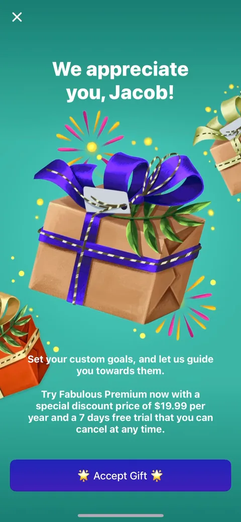 Fabulous onboarding screen 104