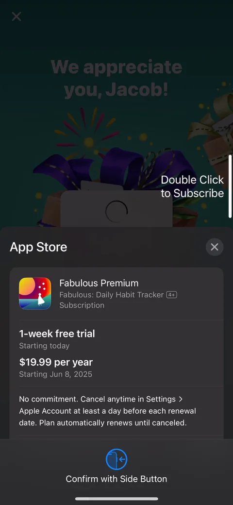 Fabulous onboarding screen 106