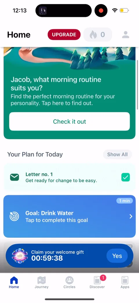 Fabulous onboarding screen 107