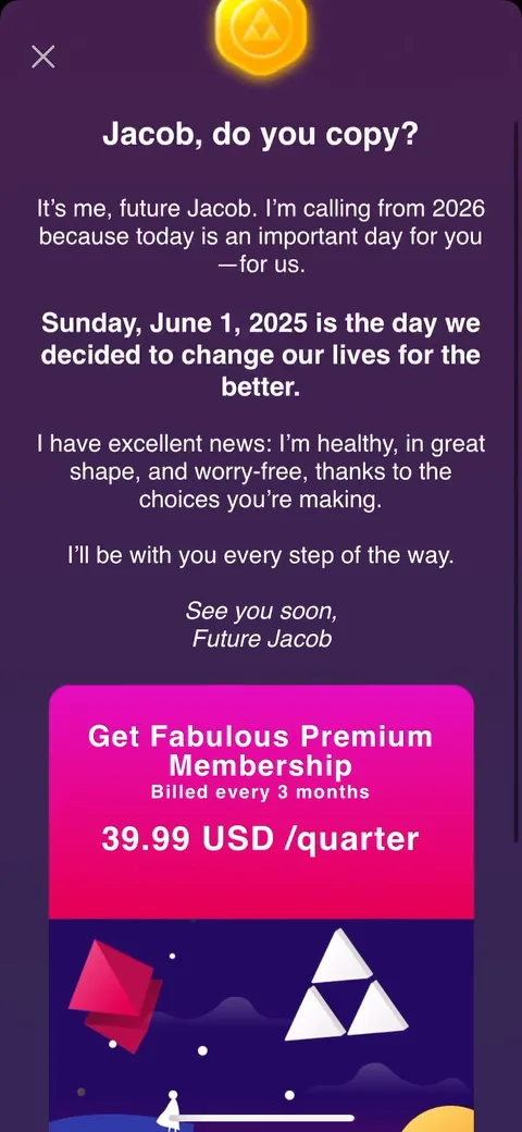 Fabulous onboarding screen 70