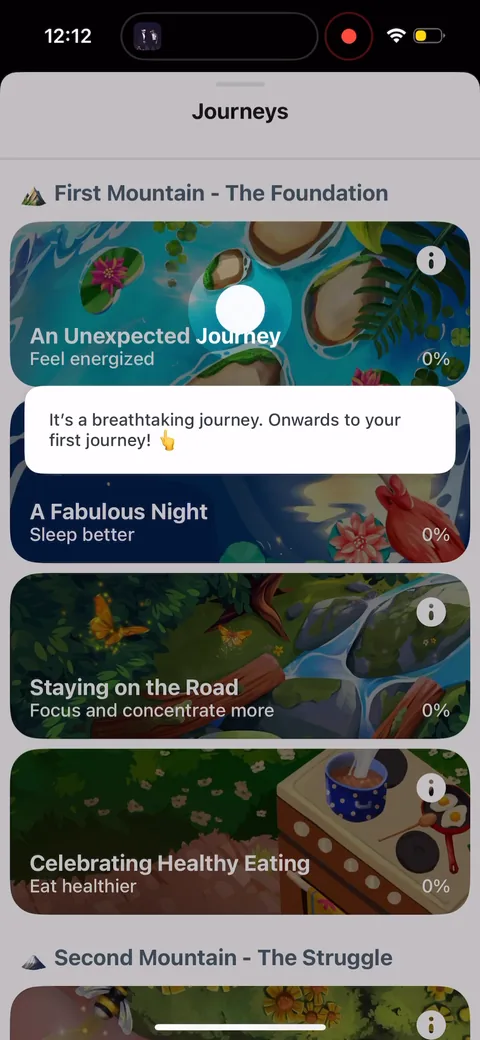 Fabulous onboarding screen 91
