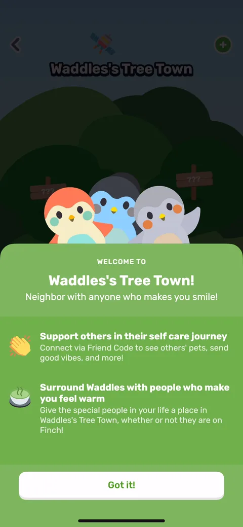 Finch onboarding screen 48