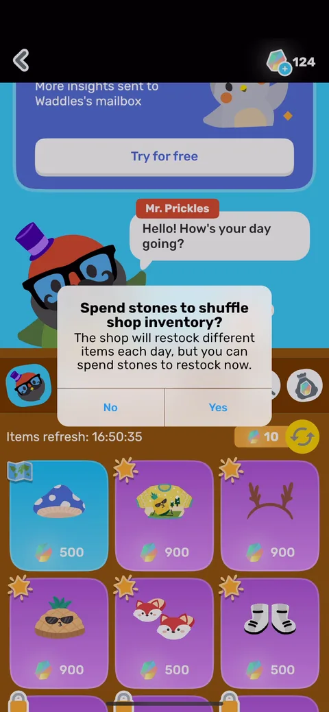 Finch onboarding screen 55