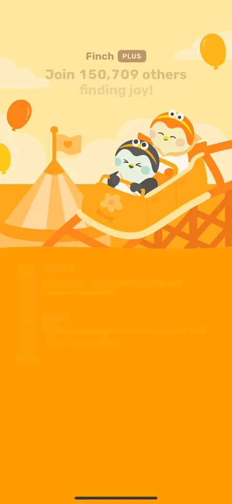 Finch onboarding screen 59