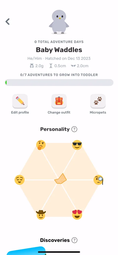 Finch onboarding screen 74