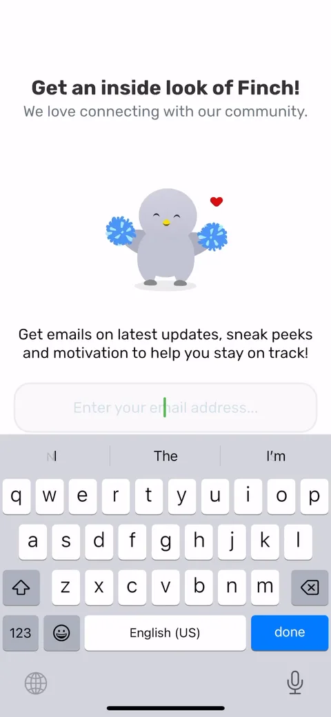 Finch onboarding screen 35