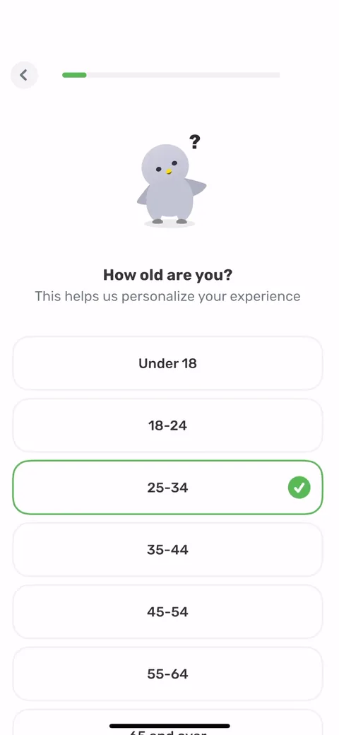 Finch onboarding screen 43